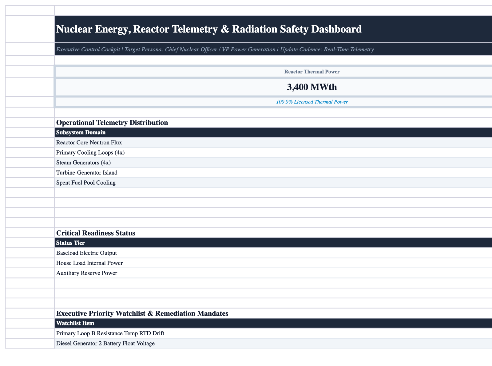 Executive Cockpit Sheet Screenshot