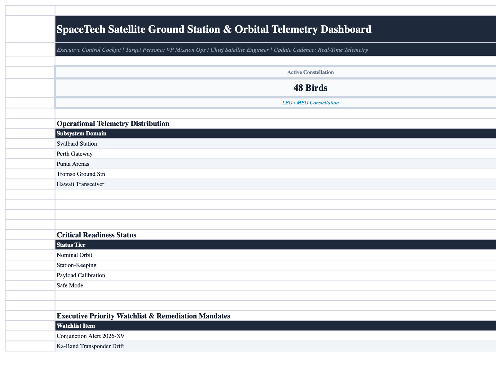 Executive Cockpit Sheet Screenshot